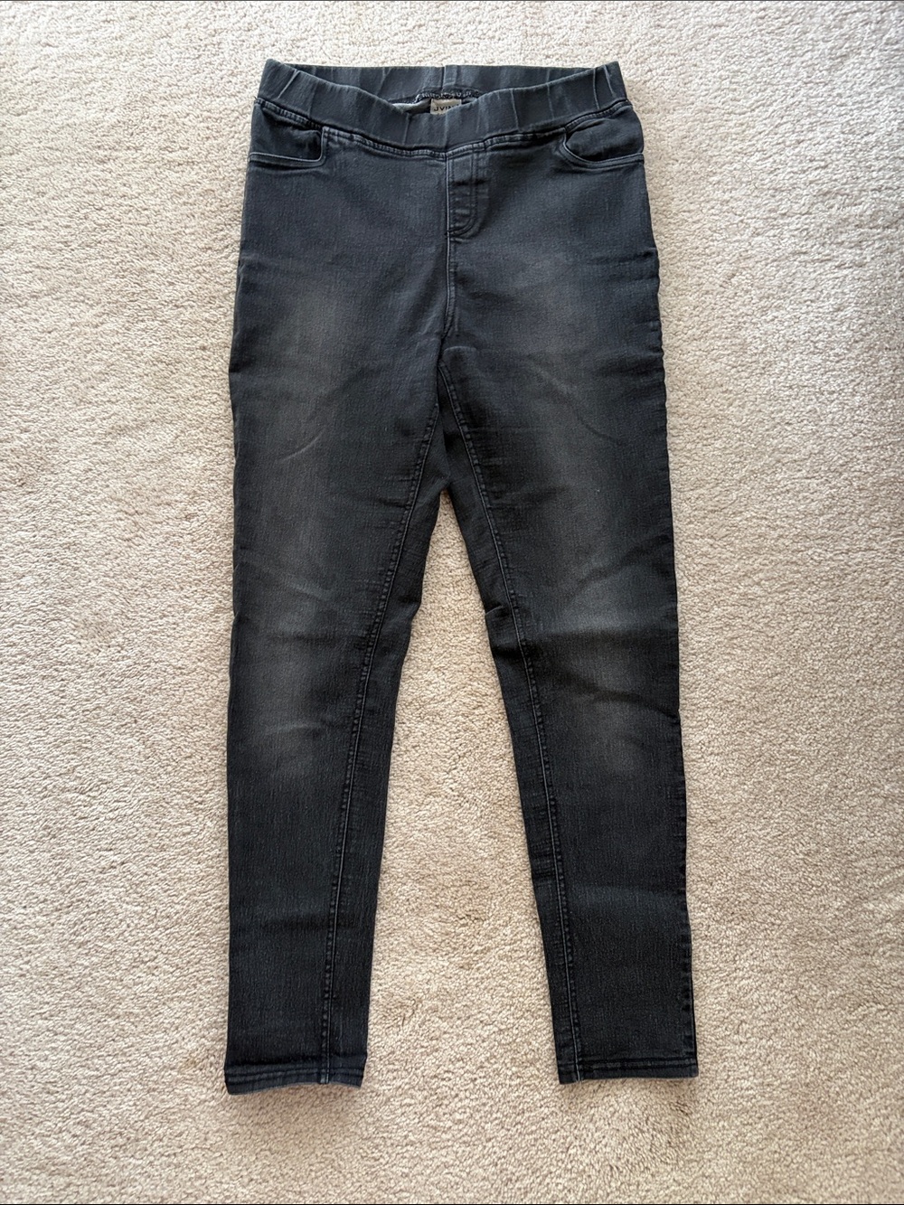 JVINI Black Stretch Jeggings - Slim Fit